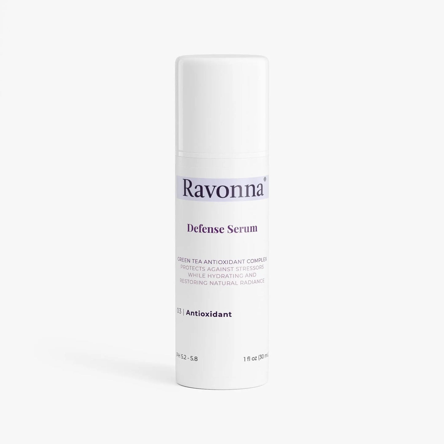 Defense Serum bottle with antioxidant complex – Ravonna