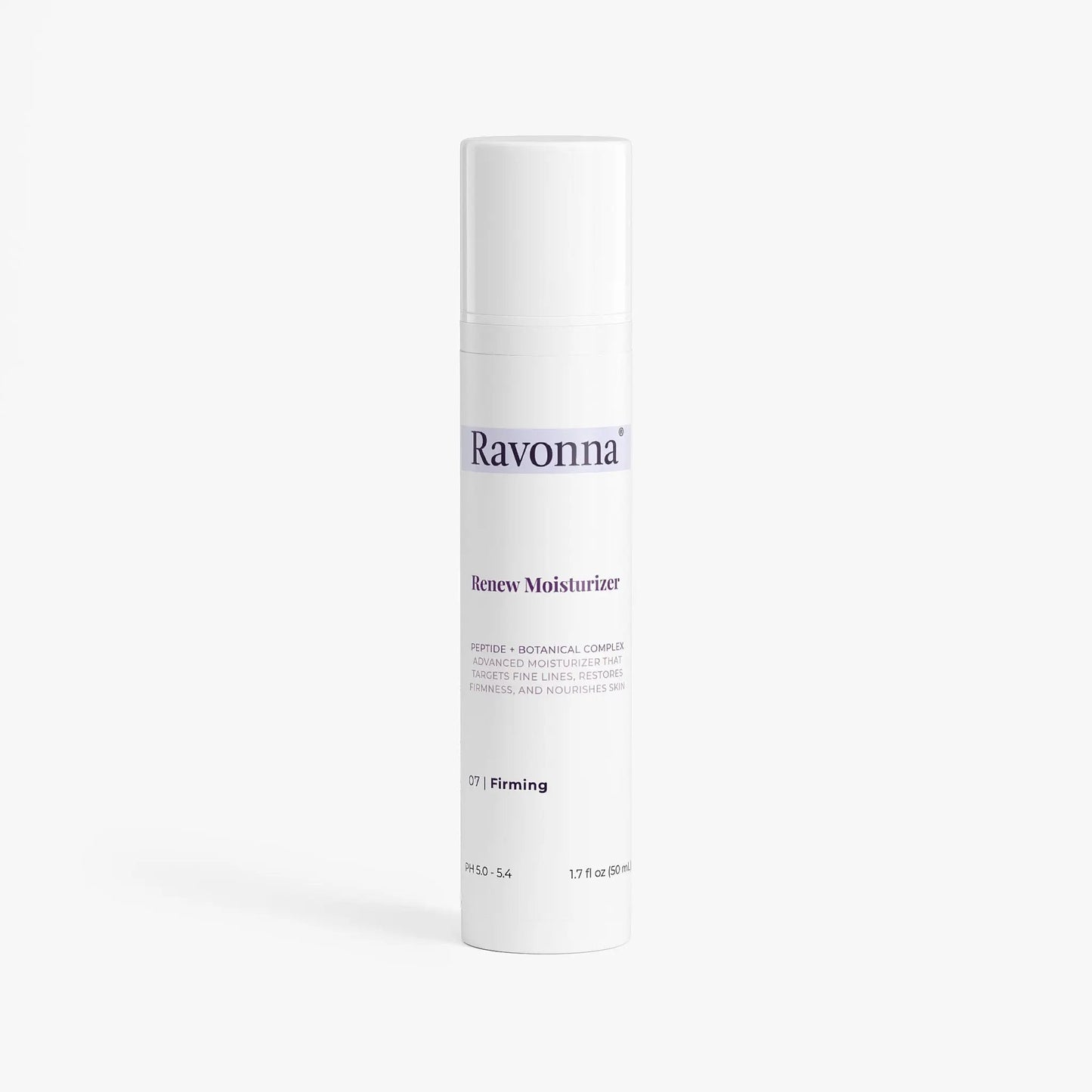 Renew Moisturizer bottle with peptide and botanical complex – Ravonna