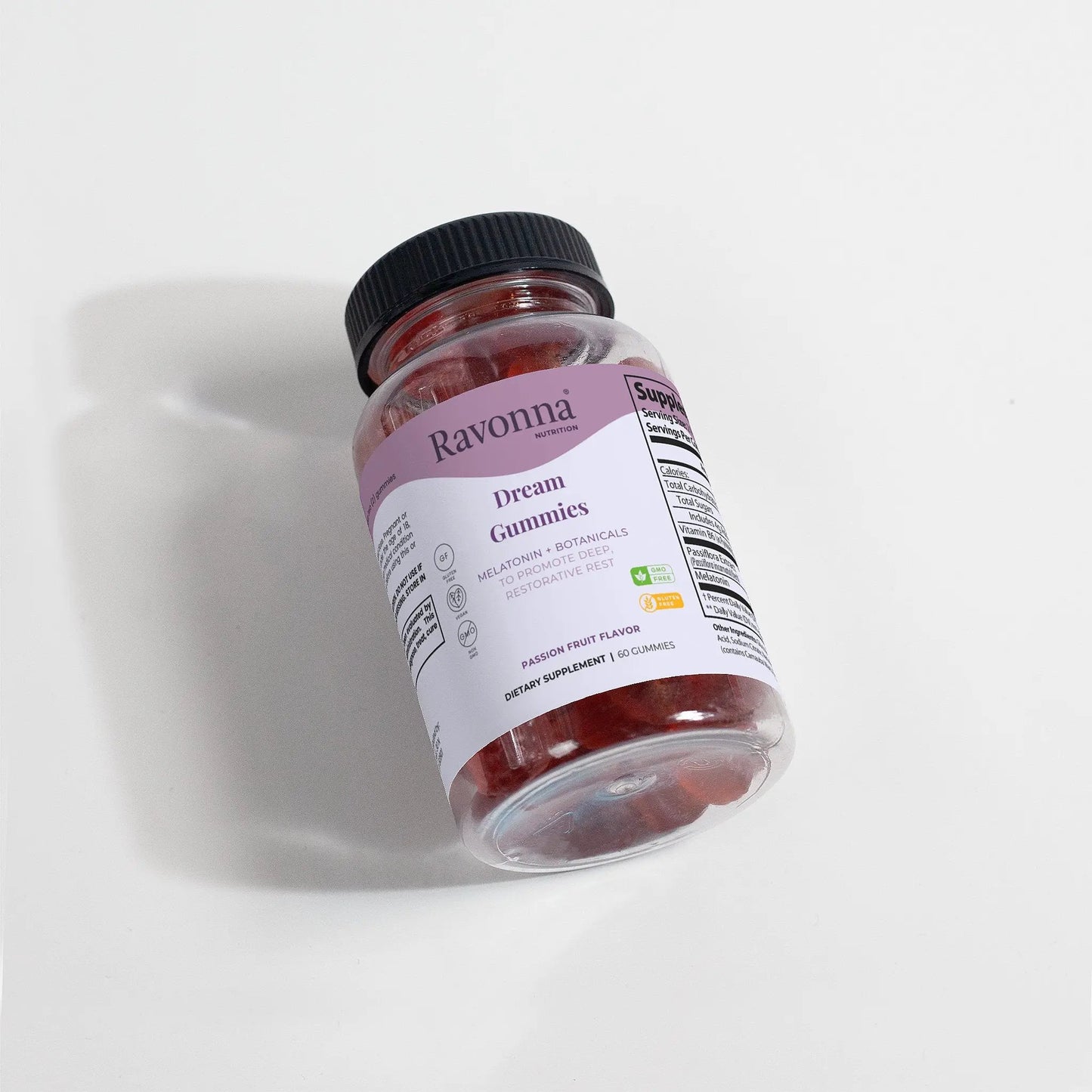 Dream Gummies bottle with melatonin and botanical sleep blend – Ravonna