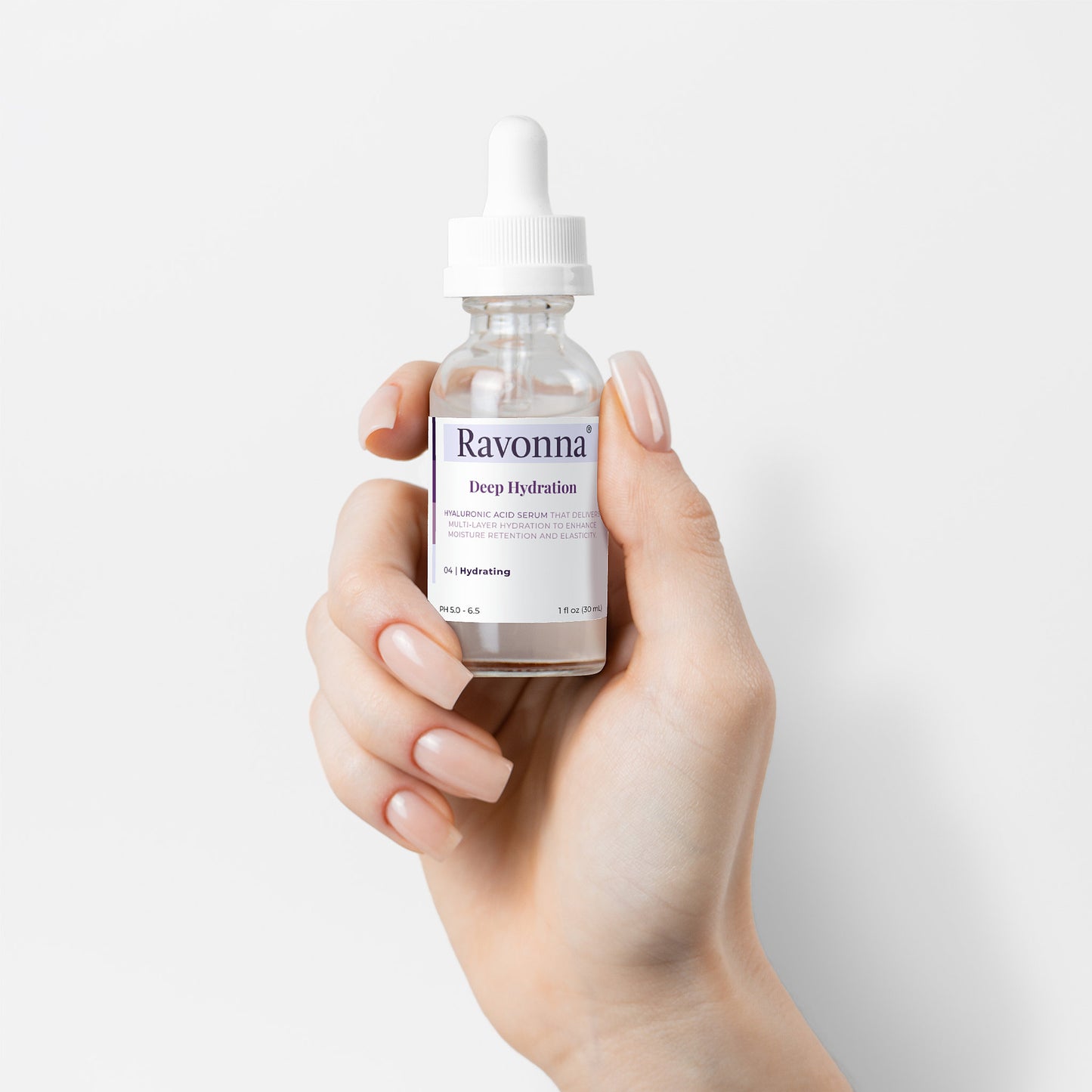 Deep Hydration Serum — Multi-Weight Hyaluronic Acid (4 Types), 1 fl oz