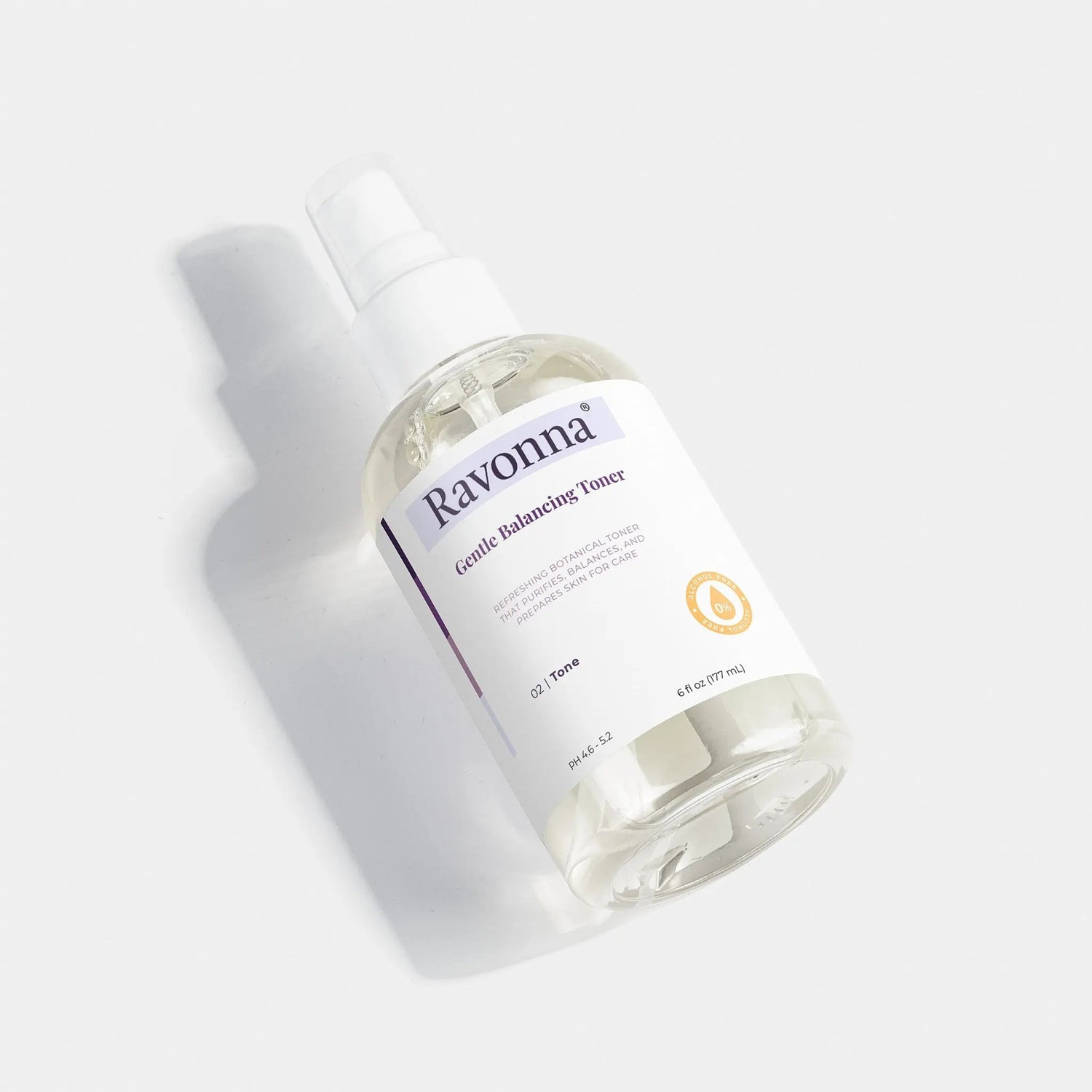 Gentle Balancing Toner bottle with green tea and chamomile complex – Ravonna