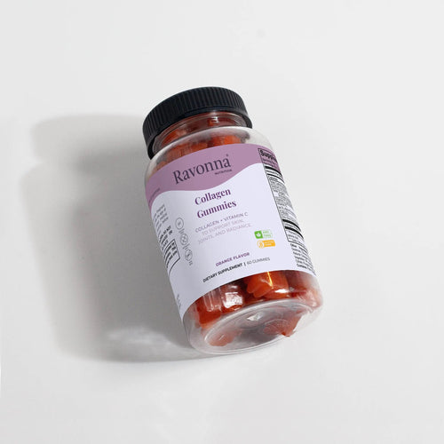 Glow Gummies bottle with collagen and vitamin C complex – Ravonna
